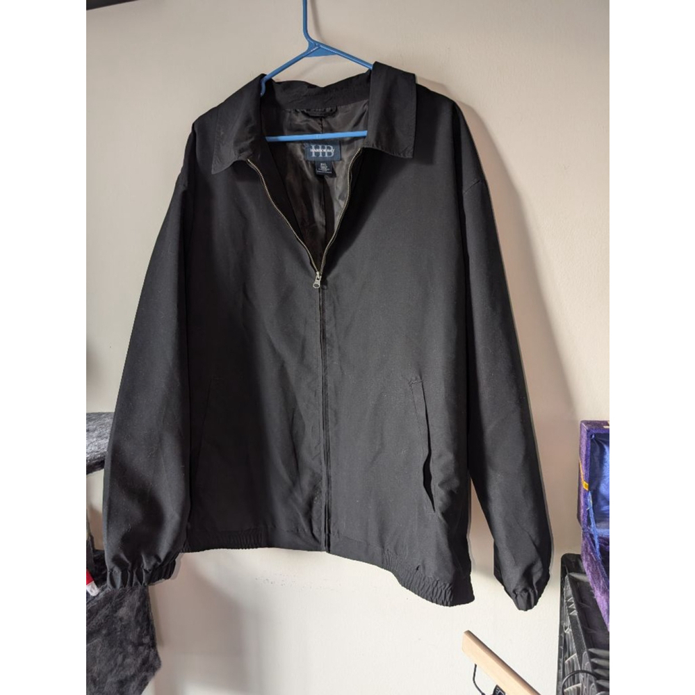 Harbor Bay Men's Black Full Zip Jacket XXL